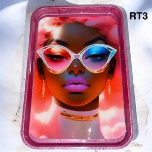 NORE’S NOVELTIES Handcrafted Decorative Tray “RT 3” 
10.5 X 7